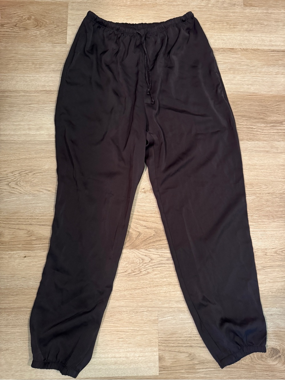 Uniqlo Women's Black Drawstring Track Joggers